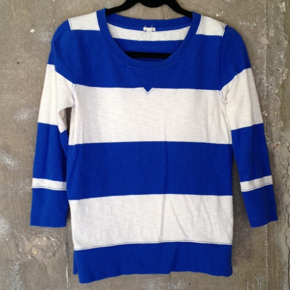J Crew boatneck striped tee