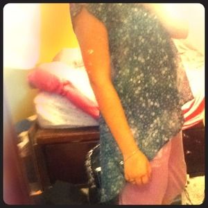 Hi low blouse with low cut back