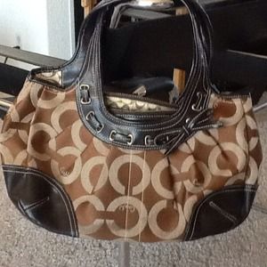 Bundle Coach Handbag & Zebra Print Purse.