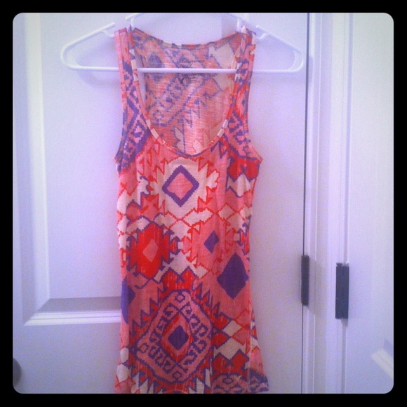 Tribal print tank