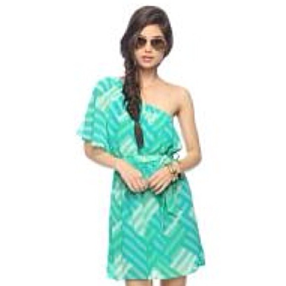 **Sold in Bundle**Forever 21 Shoulder Dress - Picture 1 of 4