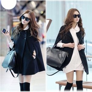 💥last one💥Black batwing cloak poncho coat
