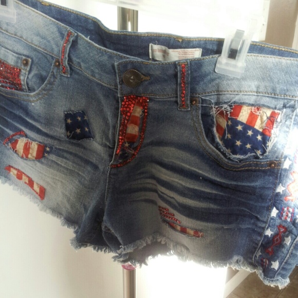 Custom blue jean shorts