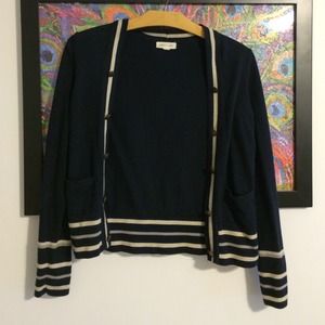 Silence + Noise navy cardigan