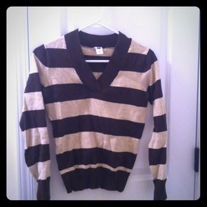 Brown striped sweater