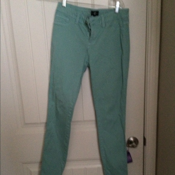 Teal-ish color straight leg