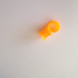 Size 2 bright orange silicone plugs