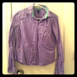 Purple fitted Oxford