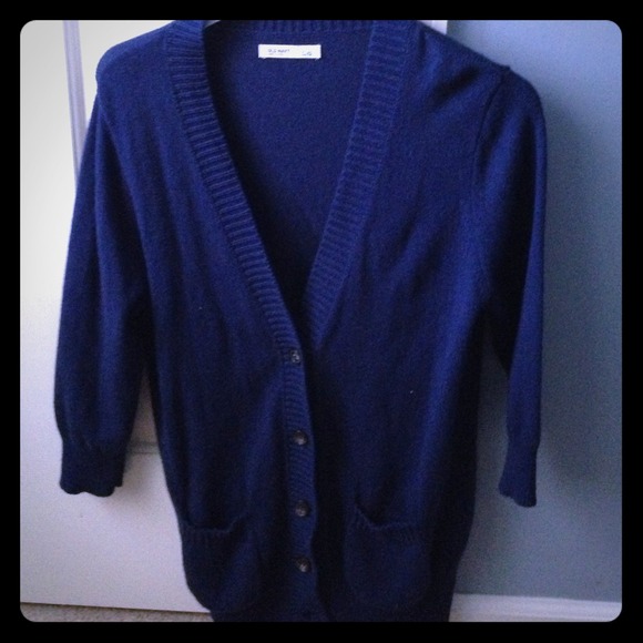 Old Navy 3/4 sleeve Cardigan Navy Blue