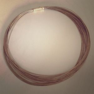 Tiffany & Co. sterling silver wire necklace.