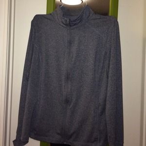 Danskin workout zip up sweater, spandex polyester