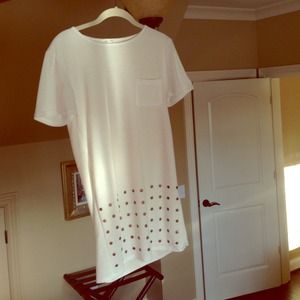 Tobi T Shirt Dress with dots at bottom
