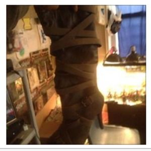 5" high heel boots