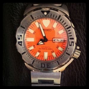 Seiko Men's "Orange Monster" Automatic Dive Watch