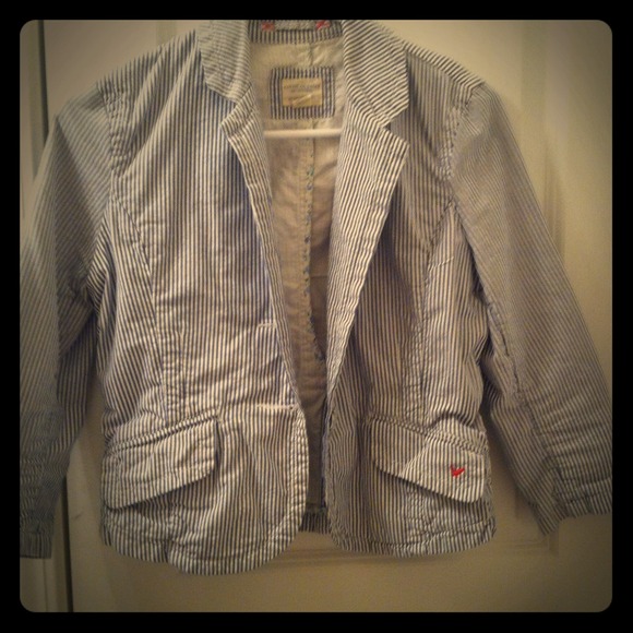 Pinstriped blazer