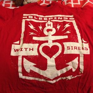 Sleeping with sirens band shirt, men's mediums