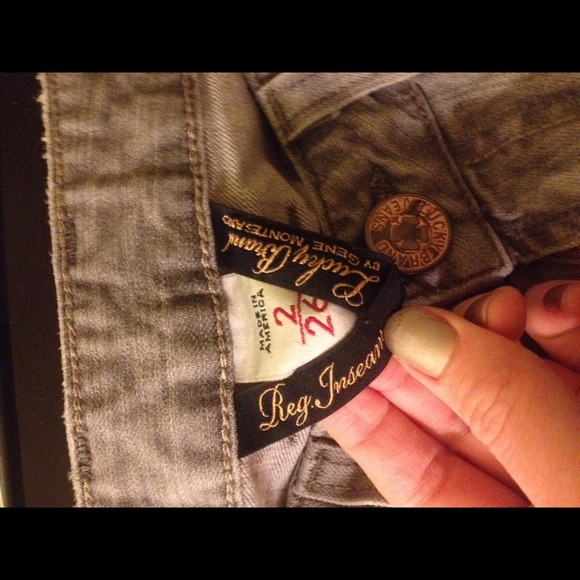 Boot cut Grey Lucky Brand Jeans Size 2 - Picture 2 of 2