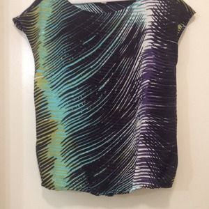 Loft short sleeve blouse. Petite Small.