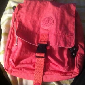 Pink Kipling messenger bag