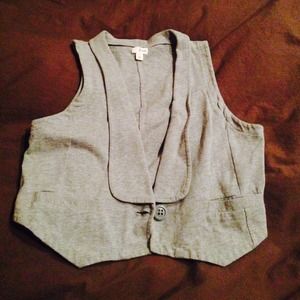 Grey short vest
