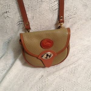 Dooney and Bourke tan leather cross body
