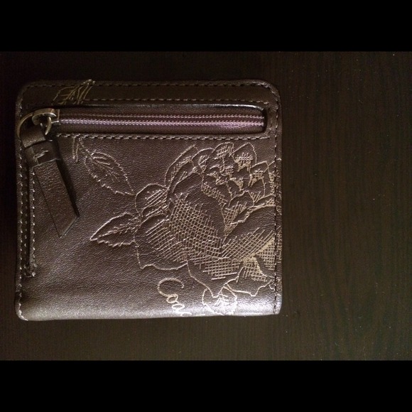 SOLD - Coach Purple Flower Wallet - Picture 2 of 4