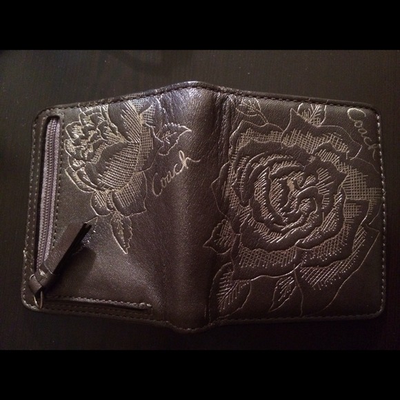 SOLD - Coach Purple Flower Wallet - Picture 3 of 4