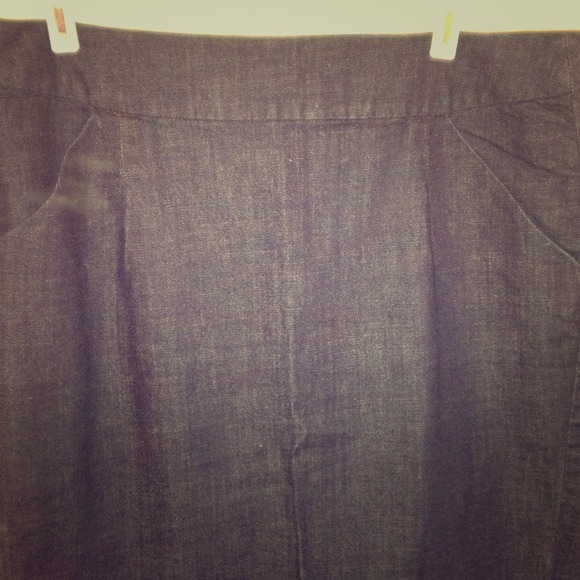 JCrew Factory Denim Pencil Skirt