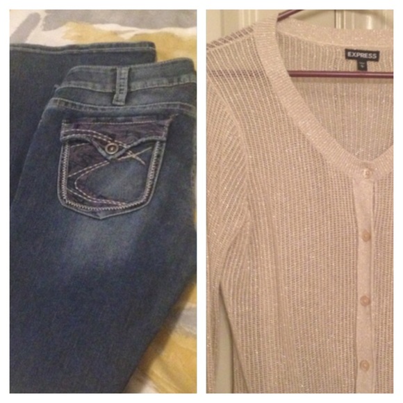 Bundle for @shads28 Silver Jeans & Express Sweater
