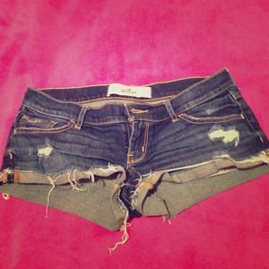 Hollister jean shorts