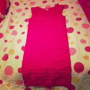 Pink body con dress