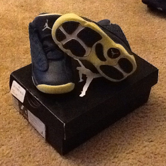Blue and electric yellow 13's