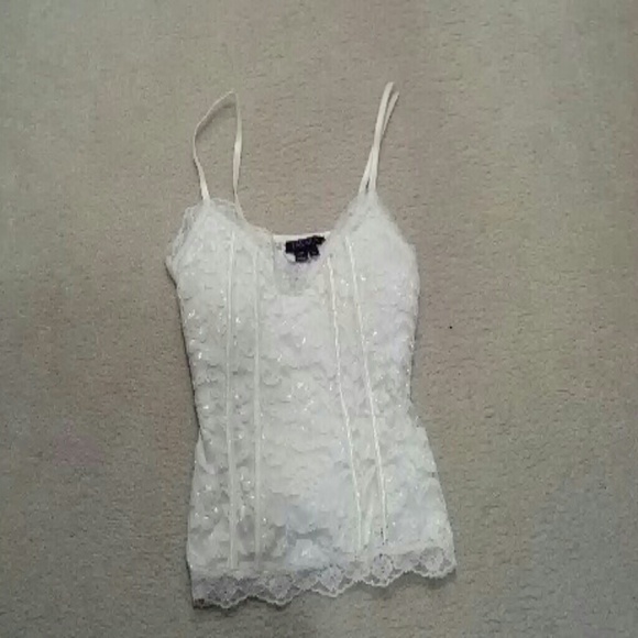 Tops - White lace top