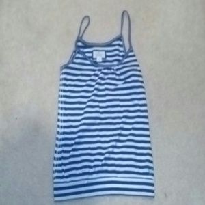 Blue and white striped AE tank