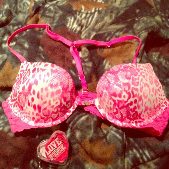 PINK push up bra 34b
