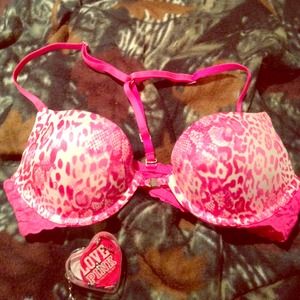 PINK push up bra 34b