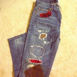 Patchwork jeans
