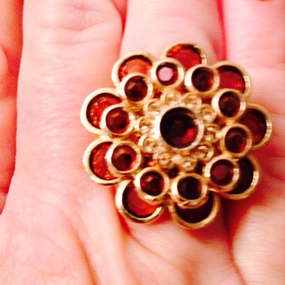 Sorrelli Jewelry - Sorrelli flower amber colored ring