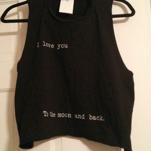 Brandy Melville "to the moon and back" tank