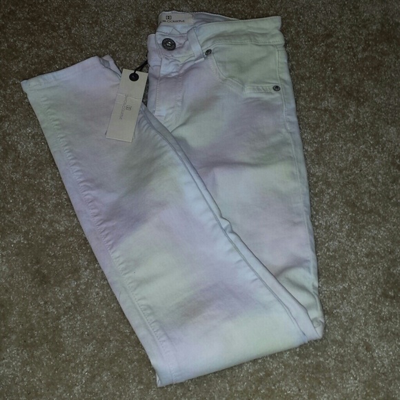 Light Tie Dyed Skinny Jeans