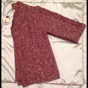 3/4 sleeve sweater cardigan