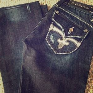 Rock revival denim jeans