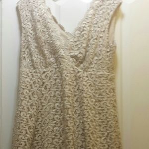 Gold, knee length after five dress