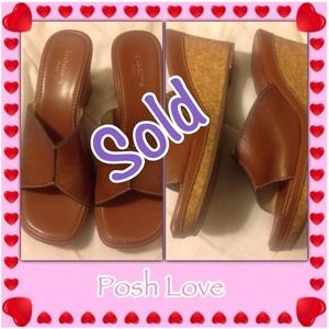 Dark Tan Wedges by Liz Claiborne