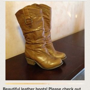 Leather boots bundle!