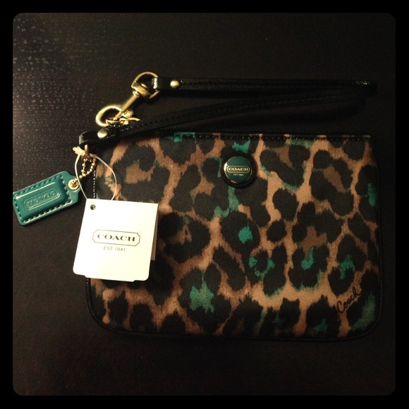 Cheetah Coach Wristlet