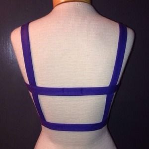 NWOT Nasty Gal Cage Ladder Bralette Crop S M