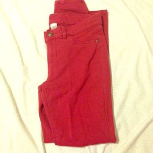 Lauren Conrad red ponte pants