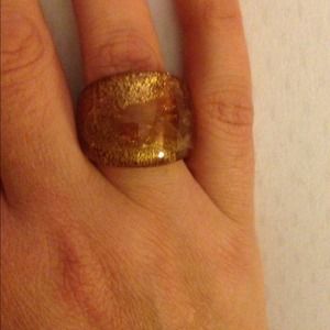 Glass ring from Italy.