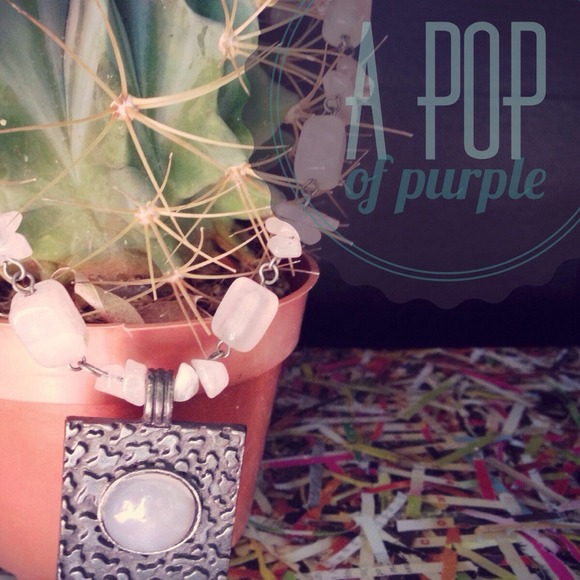 Cute light purple necklace